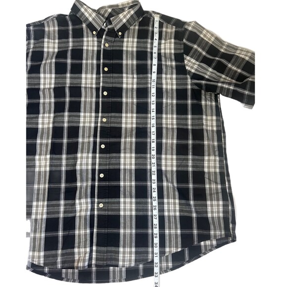 Mens 3XL black plaid shirt - Picture 6 of 7
